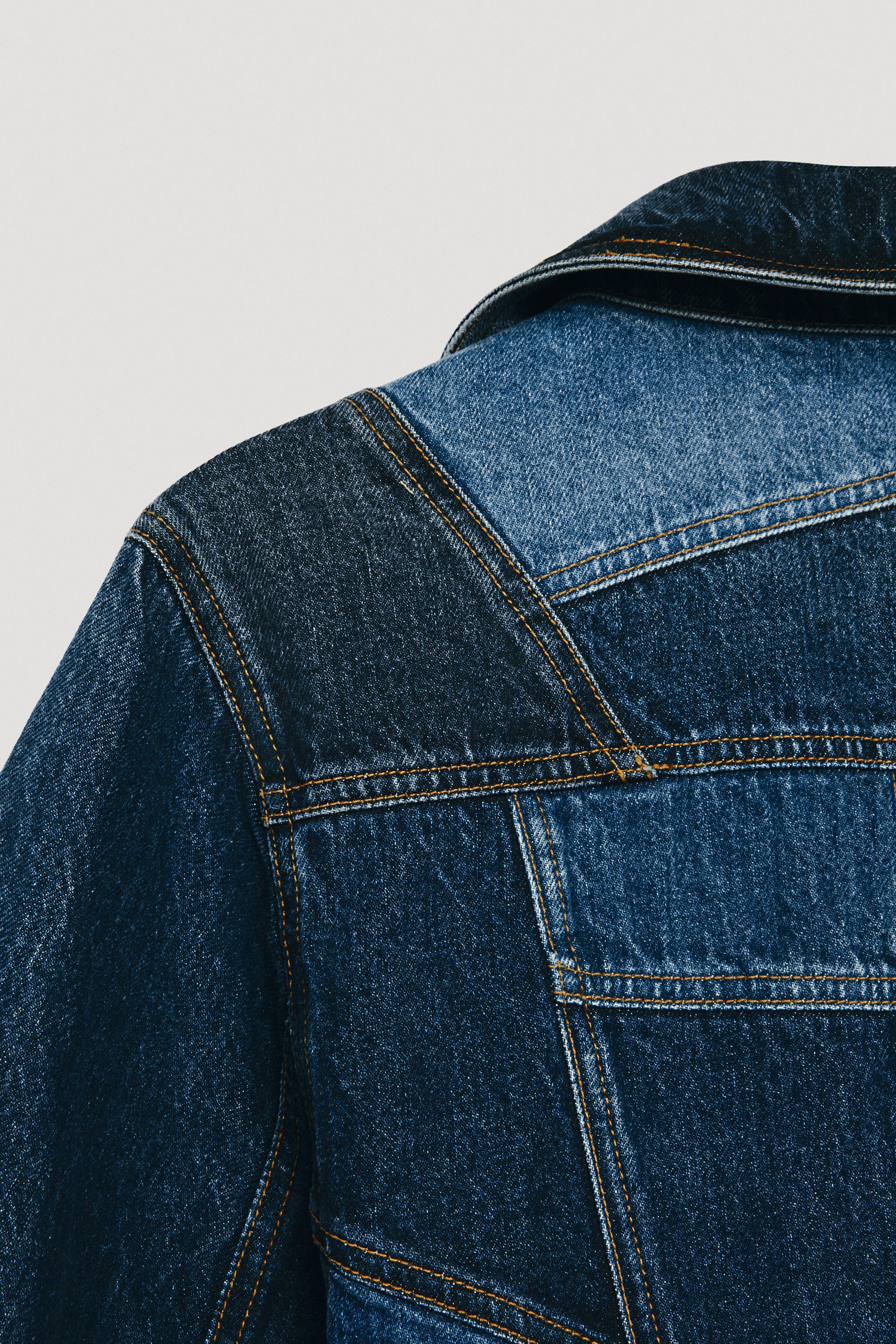 LIMITED EDITION PATCHWORK PEPLUM DENIM JACKET